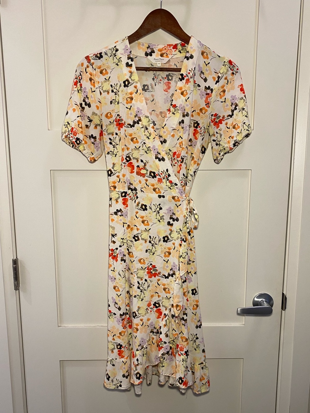 Floral Tie-Up Wrap Dress - Part Two Copenhagen